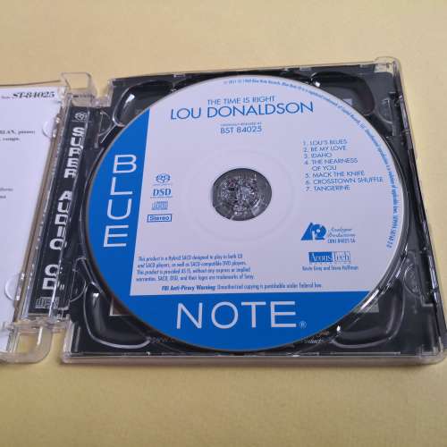 SACD LOU DONALDSON - THE TIME IS RIGHT