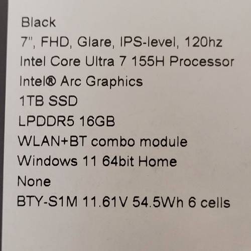 99%新香港行貨MSI Claw a1m ultra 7 高效能遊戲掌機