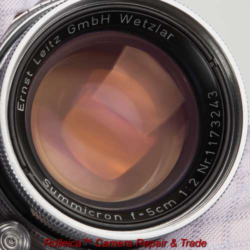 收藏級 Summicron 5cm 50 f2 Collapsible 縮頭 【1954出廠 】 · 鏡主『潤』 · 平...