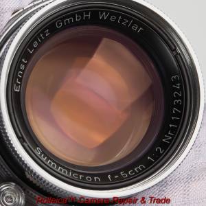 收藏級 Summicron 5cm 50 f2 Collapsible 縮頭 【1954出廠 】 · 鏡主『潤』 · 平...