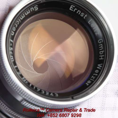 收藏級 Summicron 5cm 50 f2 Collapsible 縮頭 【1954出廠 】 · 鏡主『潤』 · 平...