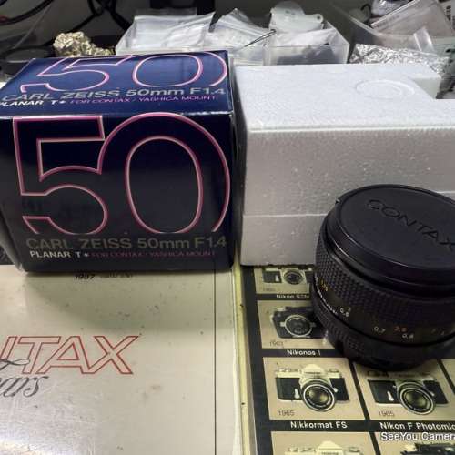 Over 95% New Contax 50mm f/1.4 MMJ Lens with box $2780. Only