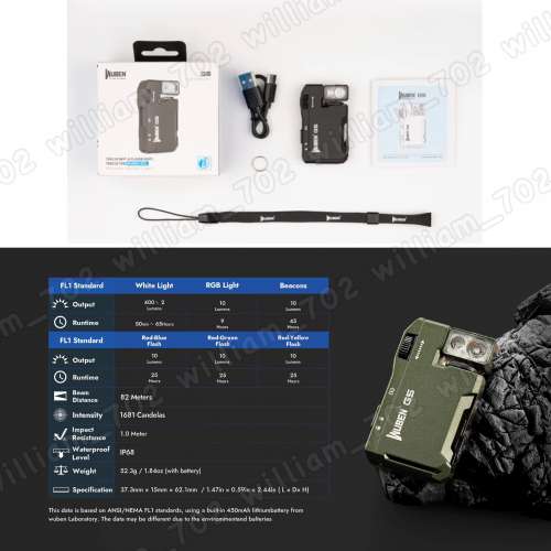 WUBEN G5 EDC 迷你手電筒 工具燈 磁吸燈 手電筒 400 流明 非 Nitecore