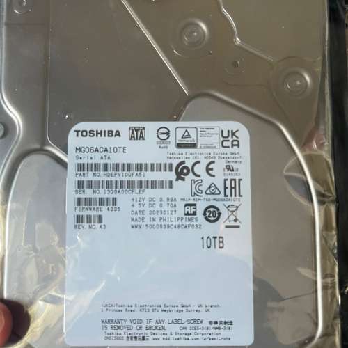 Toshiba 10TB HDD