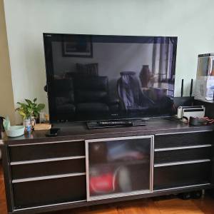 新淨電視櫃大儲物量 60" W x 24" H x 16"