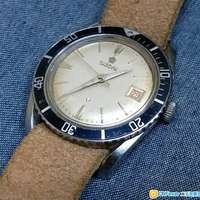 TITONI  Diver   大約70年代產品  極罕有  潛水 自動  全紅日曆  37mm  潛水艇底蓋...