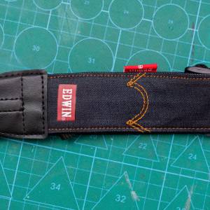 EDWIN 50週年 相機帶 牛仔褲質料布