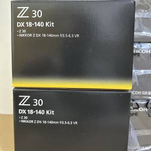 全新 Nikon Z30 連 NIKKOR Z DX 18-140mm F/3.5-6.3 VR 套裝 (水貨)