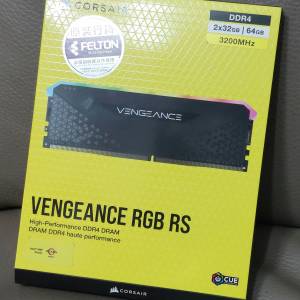 Corsair RGB DDR4 3200 64GB Kit (32GBx2）