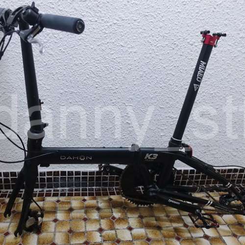 Dahon 2023年 K3 PLUS KAA693 啞黑色特別版 9波 16吋 305/349 大改裝組合 摺車