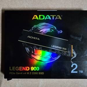 ADATA LEGEND 900 2TB PCIe Gen4 M.2 SSD 五年保