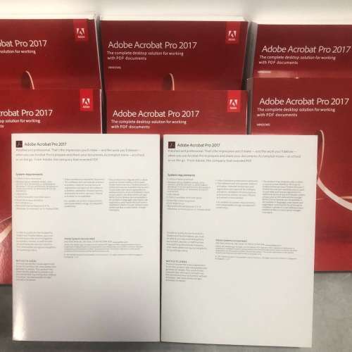 全新盒裝正版Adobe Acrobat Pro 2017彩盒零售版