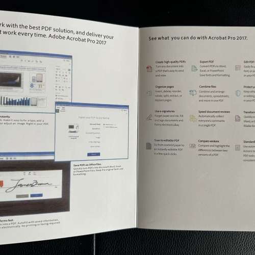全新盒裝正版Adobe Acrobat Pro 2017彩盒零售版
