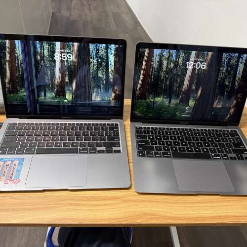 平售兩部Macbook Air M1 A2337 最平果部1680元機身100%正常用到，只是屏幕有一小部...