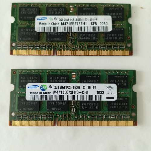 三星 手提電腦RAM 2Gbx2 共4Gb