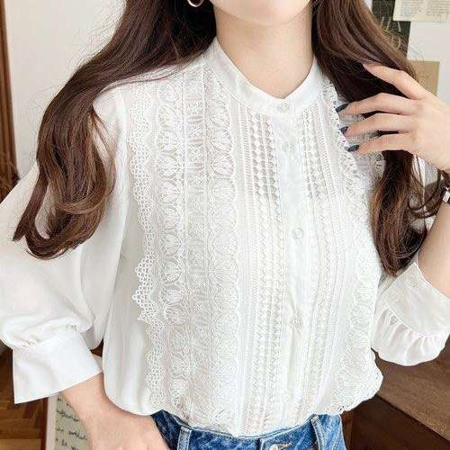 全新 日系衣服 上身 zozotown moment+ 白色襯衫 M size