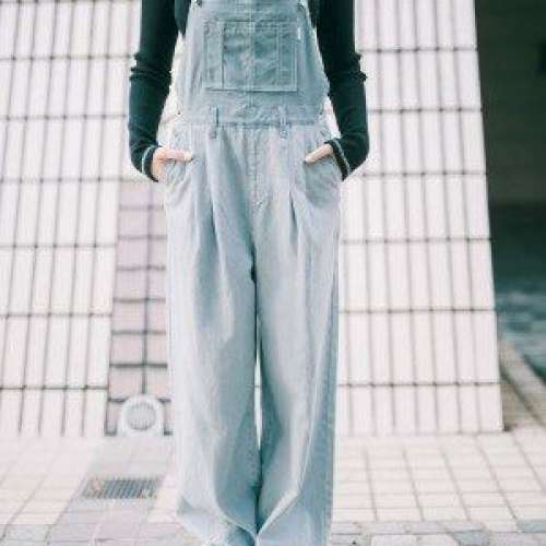 全新 Hisso 工人褲 淺藍色 M size