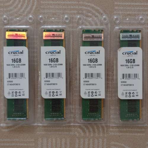 Crucial DDR4 2133 PC4-24000 16GB *4 = 64GB