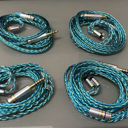 (藍龍王)人聲利器,極化調音,8絞1064芯AWG24單晶銅銀合金,LITZ技術加屏敞及鎳合金24A...