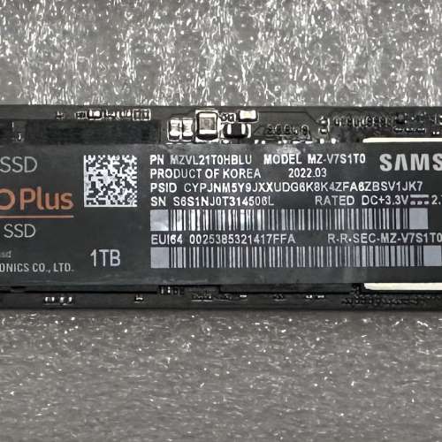 Samsung SSD 970 EVO Plus 1TB M.2