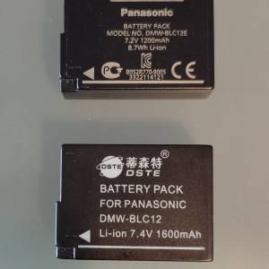 DMW-BLC12 Battery for Panasonic & Leica