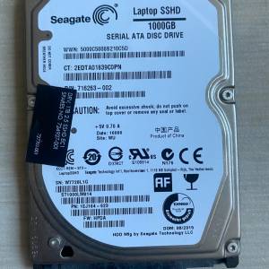 Seagate SSHD 1TB 2.5" 混合固態硬碟