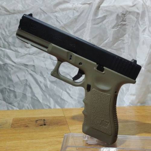 Army 金身Glock 17 軍綠色，沙色，銀色 Gbb