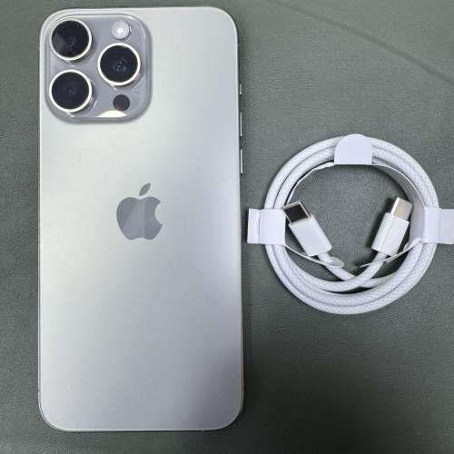 99%New iPhone 15 Pro Max 256GB 原色 香港行貨 有配件 自用首選超值