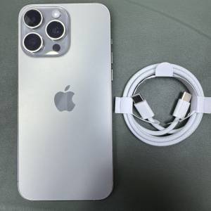 99%New iPhone 15 Pro Max 256GB 原色 香港行貨 有配件 自用首選超值