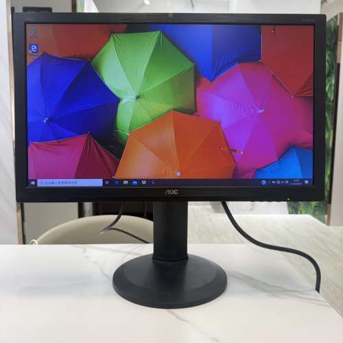 [旋轉升降] AOC 24" [1080P] 顯示器 (E2460PWHU) Mon Monitor Screen