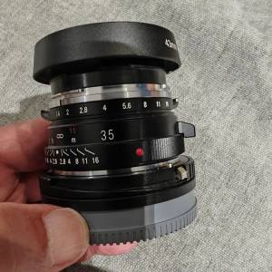 Voigtlander 35mm f1.4 II mc 連Elefoto Leica to Sony adapter