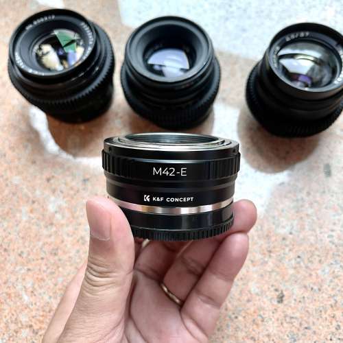 八羽怪 俄仔鏡 M24 HELIOS 58/2, 37/2.8, 28/2.8 3支鏡連m24 to sony轉接環