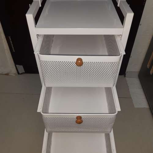 多功能三層活動帶轆置物架