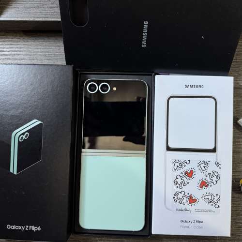 三星galaxy z Flip6 512,港行雙卡，完美冇花，全套齊有單還有保養至10月，送全新三...