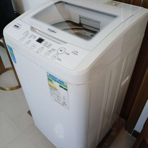 8成新Whirlpool惠而浦珍珠白洗衣機