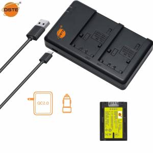 DSTE NP-FH50 H-Series Fully Decoded Lithium-Ion Battery Pack With USB-A Charger