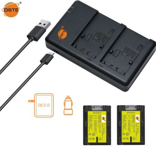 DSTE NP-FH50 H-Series Fully Decoded Lithium-Ion Battery Pack With USB-A Charger