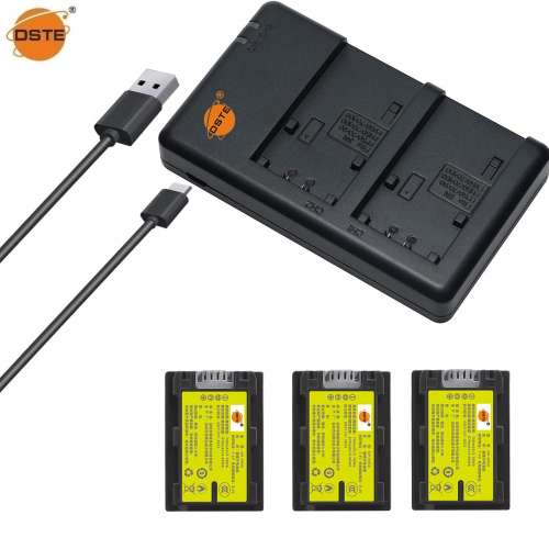 DSTE NP-FH50 H-Series Fully Decoded Lithium-Ion Battery Pack With USB-A Charger