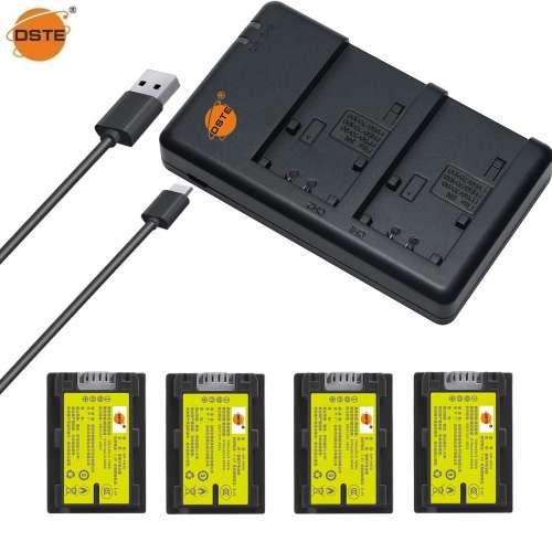DSTE NP-FH50 H-Series Fully Decoded Lithium-Ion Battery Pack With USB-A Charger