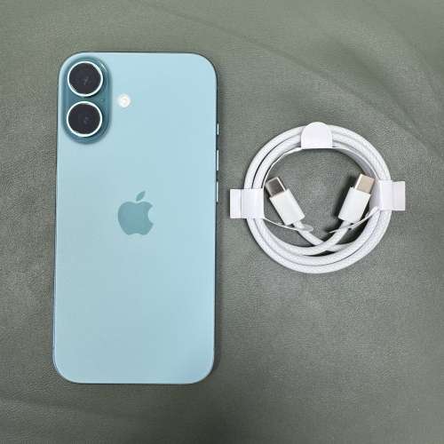99%New iPhone 16 128GB 綠色 香港行貨 蘋果保養到2026年8月14日 電池100% 有配件 ...