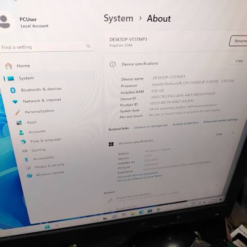 Dell Inspiron 3268 book PC (Pentium 4560)