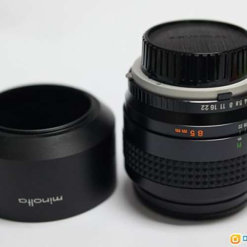 Minolta MC Rokkor-PF 85mm f1.7 手動鏡頭 連原廠金屬 hood