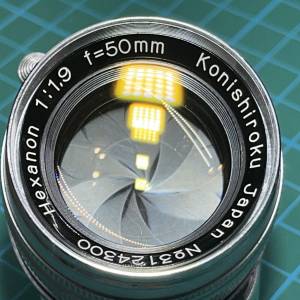 Konica Hexanon 50mm f/1.9 L39-mount 小西六