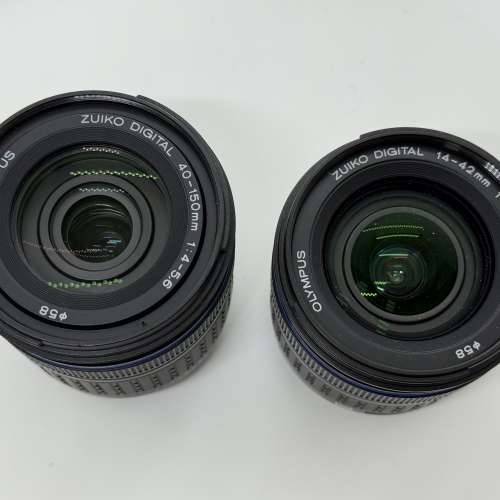 Olympus E410 + 14-42mm + 40+150mm