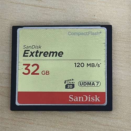 SanDisk Extreme 32GB CompactFlash Card CF咭 120MB/s