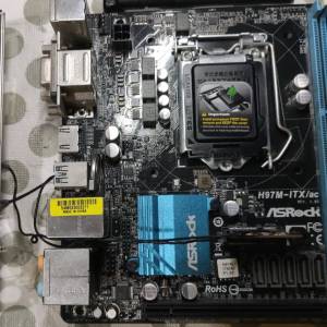 ITX 主板 ASRock H97M-ITX/AC ((正版Window10Home)) Socket 1150 支援4代CPU