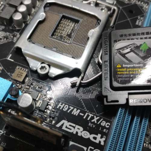 ITX 主板 ASRock H97M-ITX/AC ((正版Window10Home)) Socket 1150 支援4代CPU