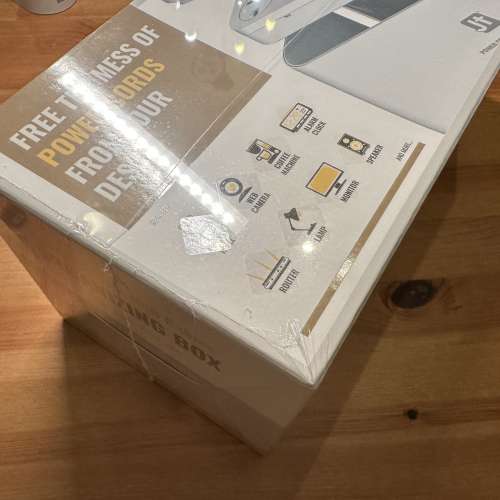 MEC日本剛 X JT拖板盒連拖板 JT power Cords & USB Cables Organizing Box - White