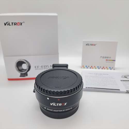 VILTROX MOUNT ADAPTER EF/EF-S鏡頭轉 EOS-M  100%新有盒說明書 $180