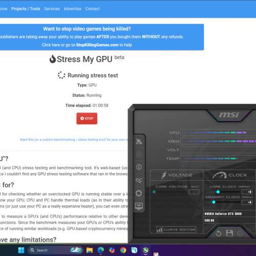 MSI Geforce RTX3080 10GB (Ventus 3X Plus)
